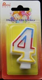 7.5*4.5*1.4cm Number Birthday Candles