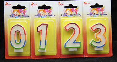 4pcs de Kaarsen van de aantalverjaardag