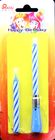 Smokeless 2 Pcs Birthday Music Candle Plastic Toothpick Holder