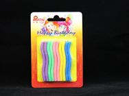 Twisted Spiral Shaped candles for cake decorating Multi Colored 10pcs Non toxic