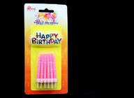 Multi Colored Pretty Birthday Candles Customized Printed For Festivals / Valentine's Day