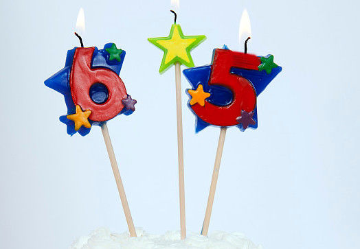 Non Toxic Red Number Cake Candles With Star For Birthday / Anniversary / Party