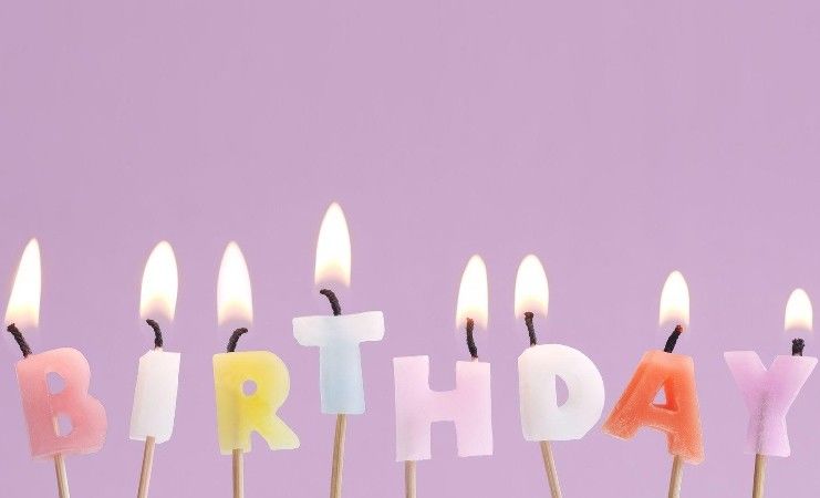 100% Paraffin Letter Birthday Candles No Drip For Happy Birthday Party Decoration